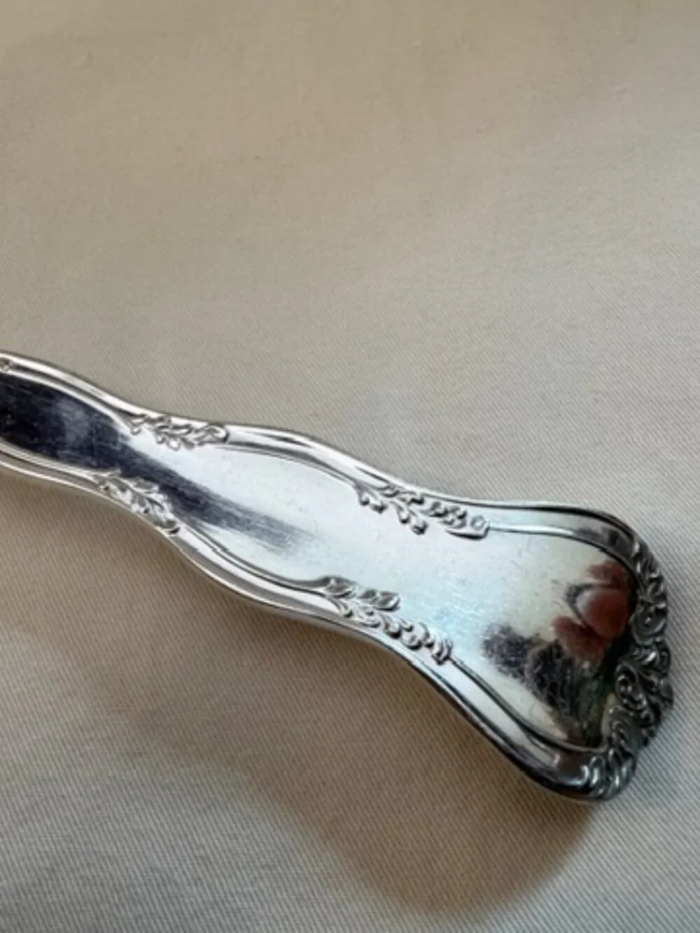 Antique silverplate serving